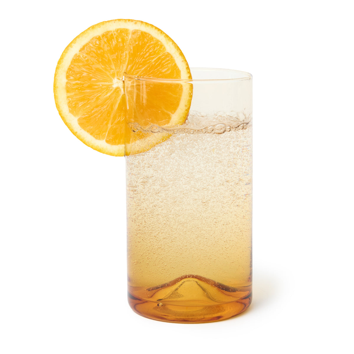 Verona Tall Glass, Amber, 14 oz, Set of 6