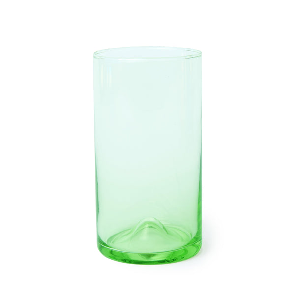 Verona Tall Glass, Green, 14 oz, Set of 6