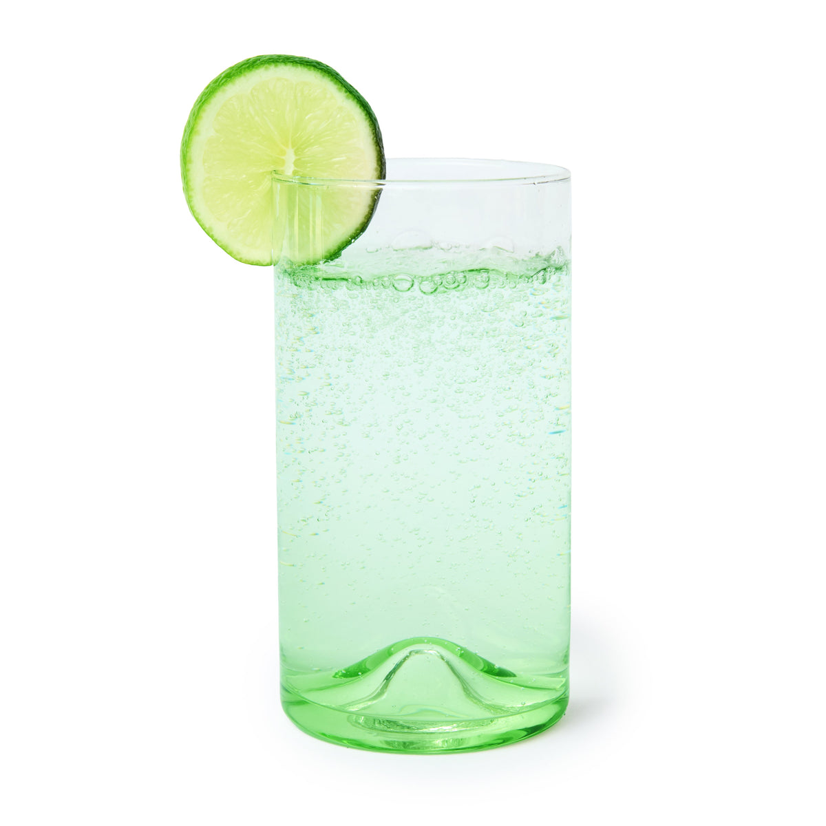 Verona Tall Glass, Green, 14 oz, Set of 6