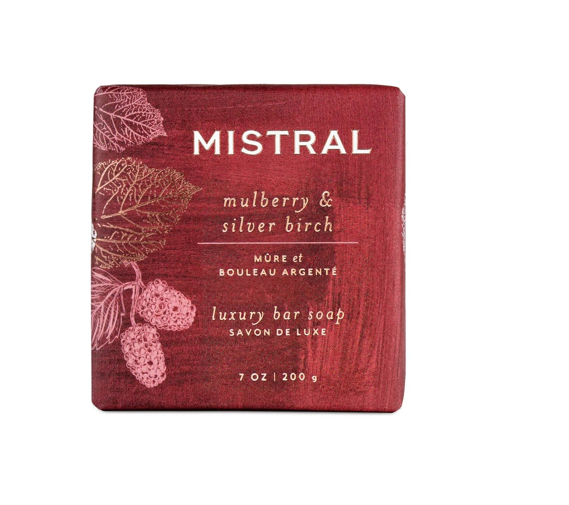 Mistral Mulberry & Silver Birch French Soap, 200G