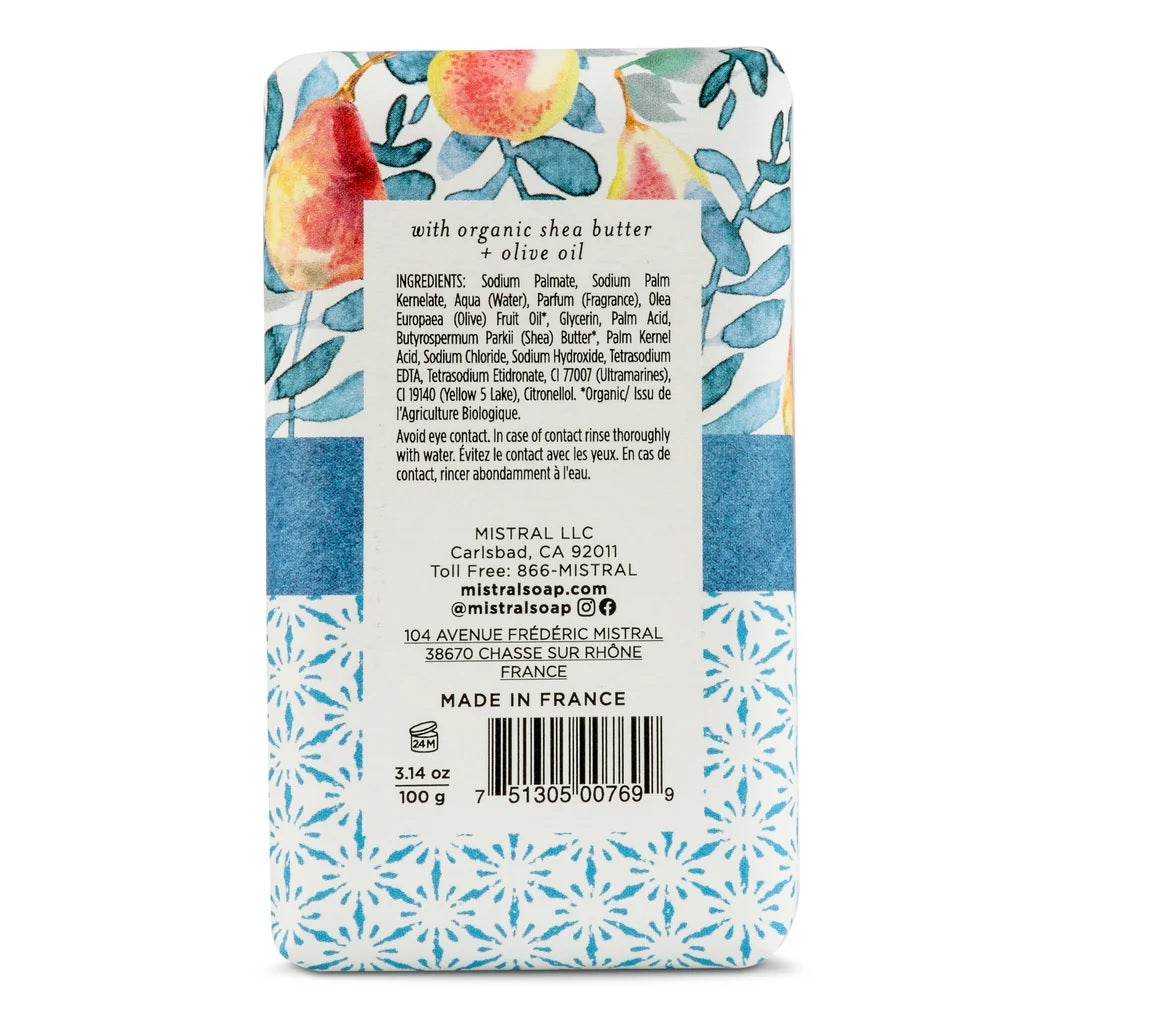 Mistral Pear Tart French Soap, 100G