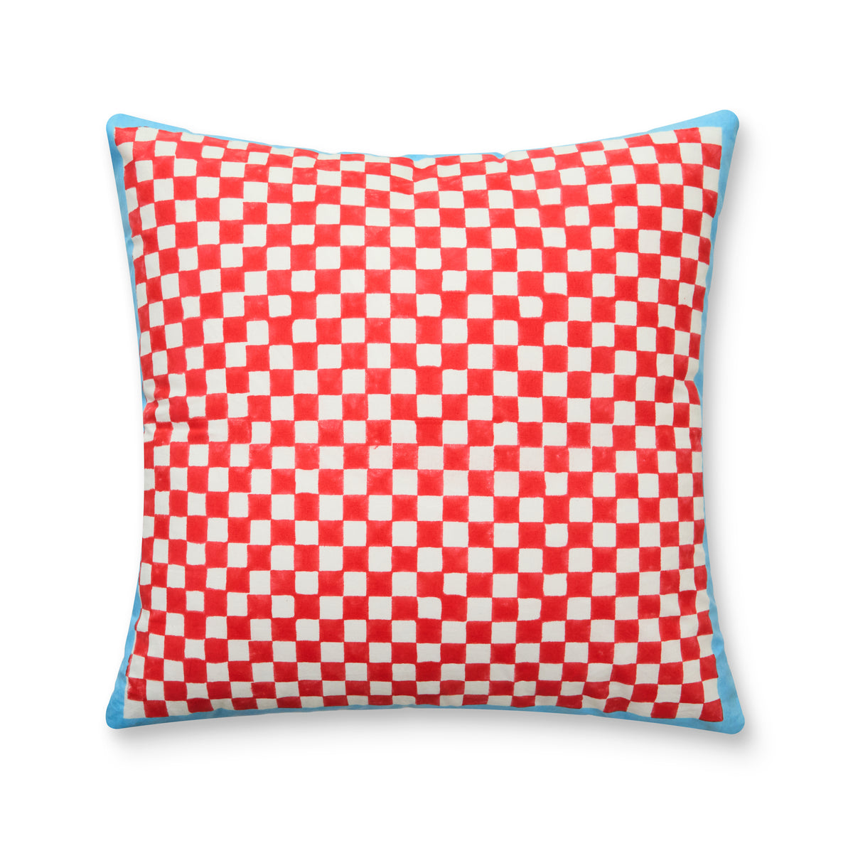 Jeu de Singes Red & Blue Cushion Cover