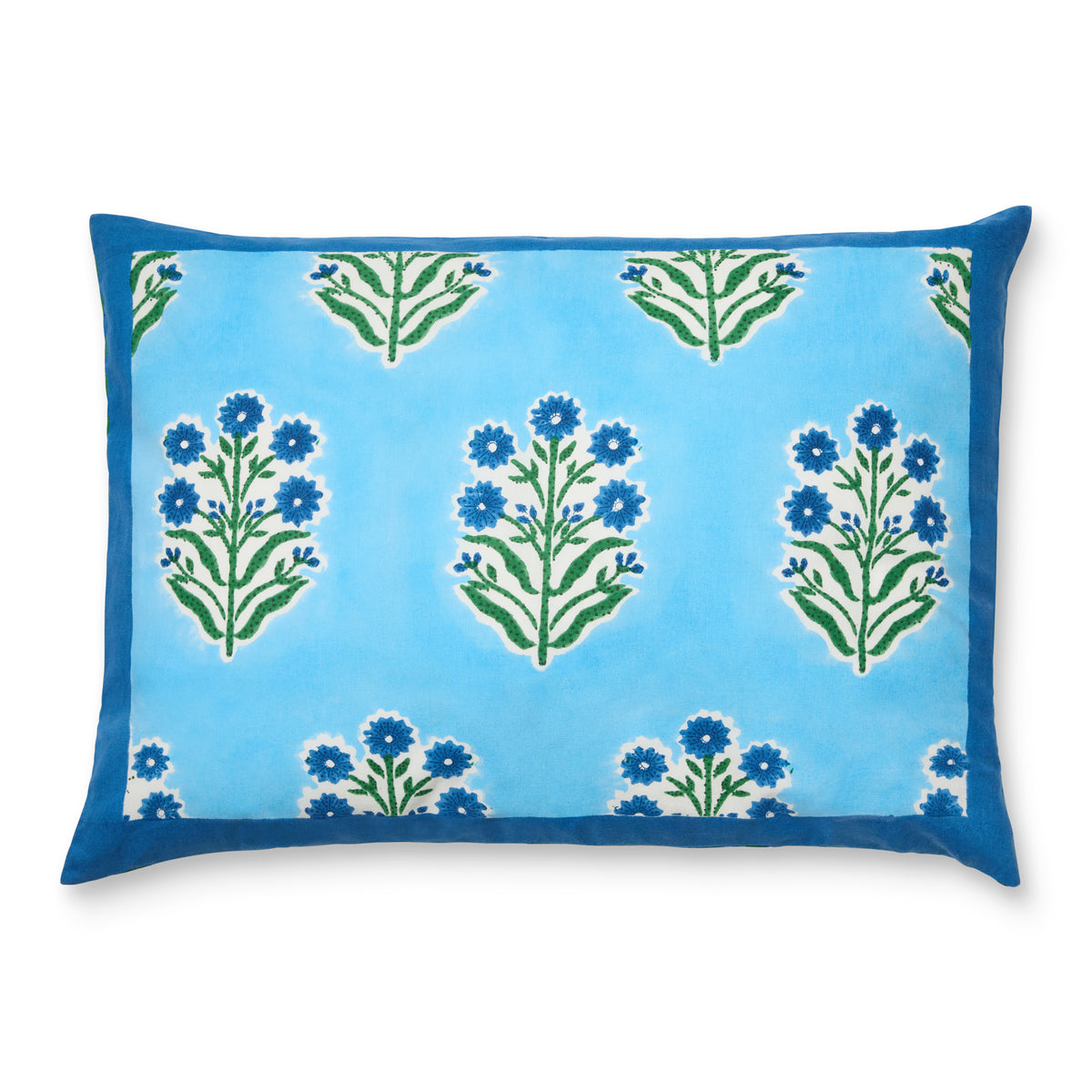 Jeu de Singes Blue & Green Cushion Cover