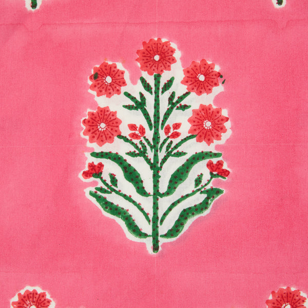 Jeu de Singes Pink & Green Cushion Cover
