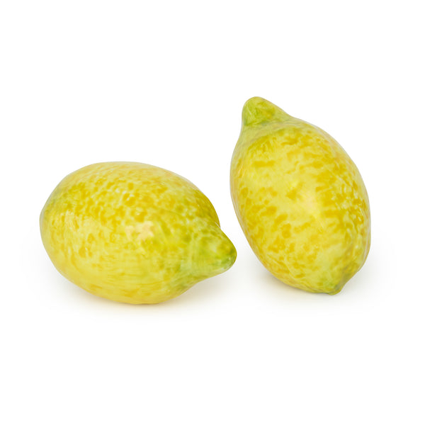 Pizani Ceramic Lemons Large 4" Set of 2
