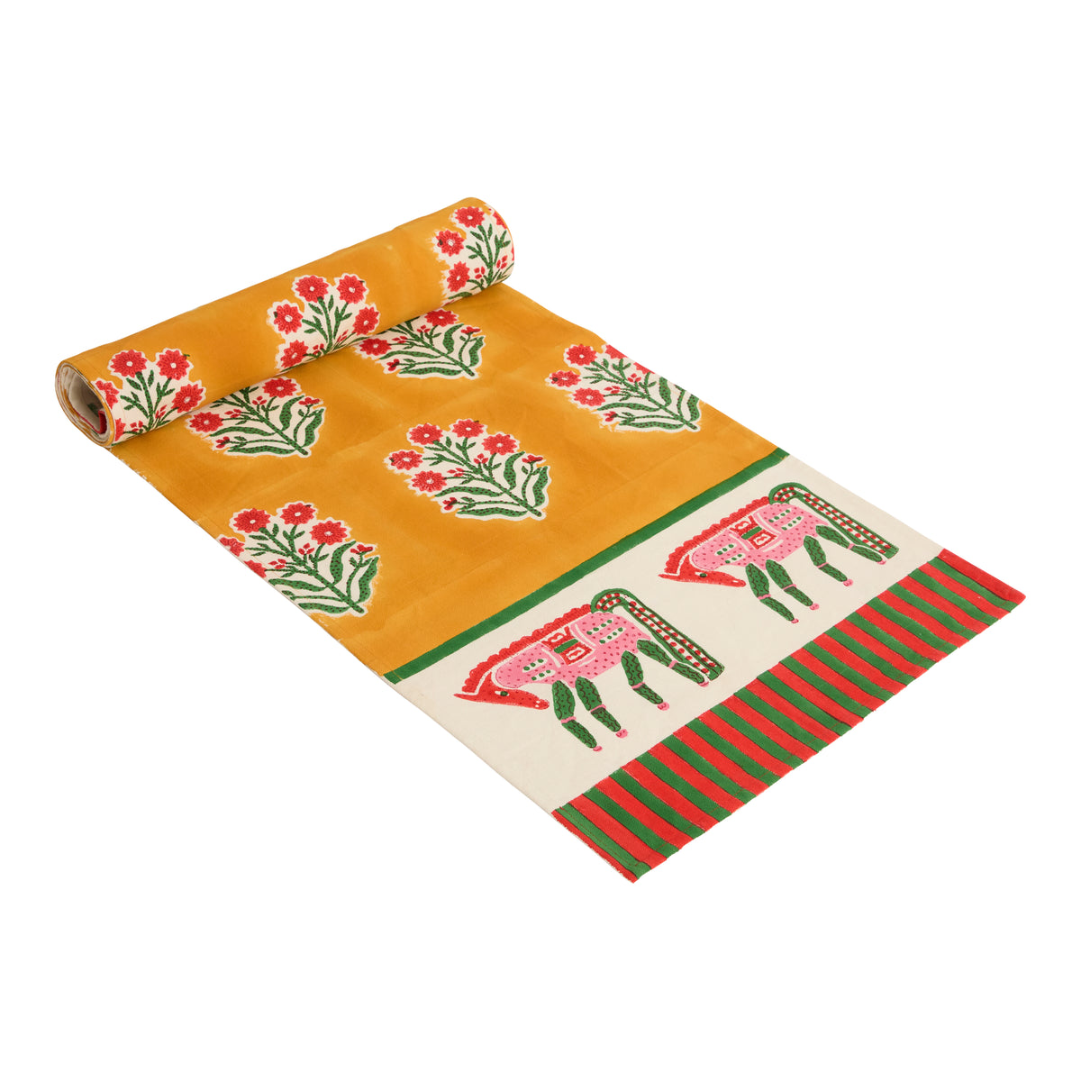 Cheval Nomade Mustard & Green Runner