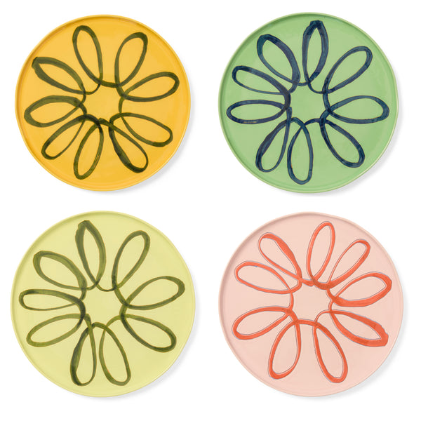 Amalfi Ceramic Service Charger Plate Mustard