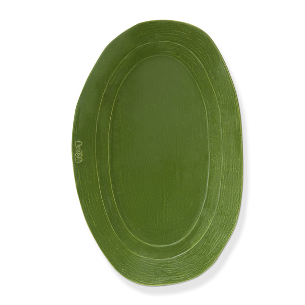 Toscana Oval Platter Green, 29.5" x 11.42"
