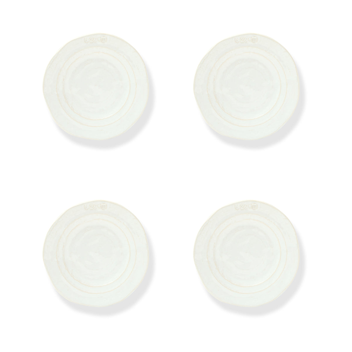 Toscana Appetizer Plate White, 6.7"