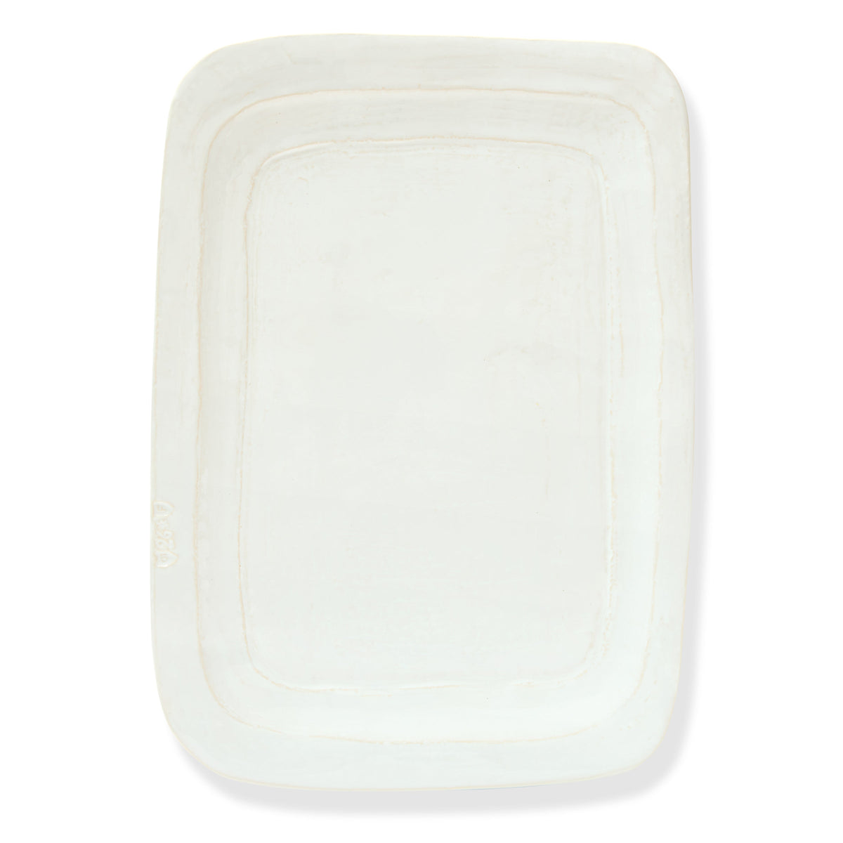 Toscana Large Rectangle Platter White, 16.5" x 11.8"