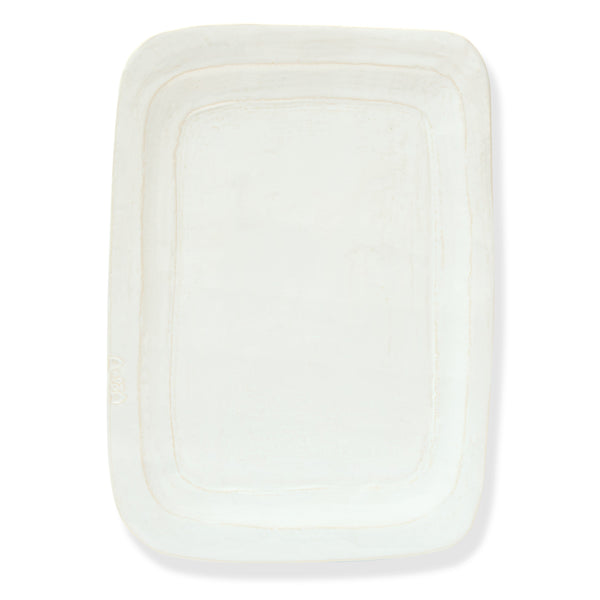 Toscana Large Rectangle Platter White, 16.5" x 11.8"