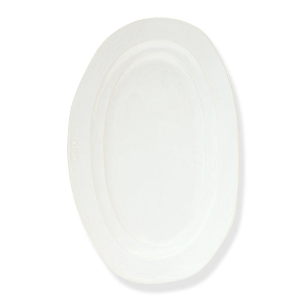 Toscana Oval Platter White, 29.5" x 11.42"