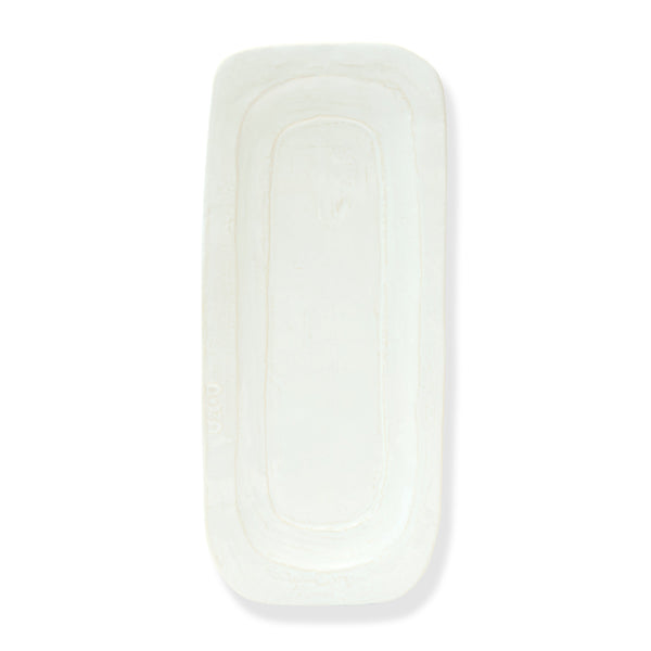 Toscana Small Rectangle Platter White, 16.5" X 7"