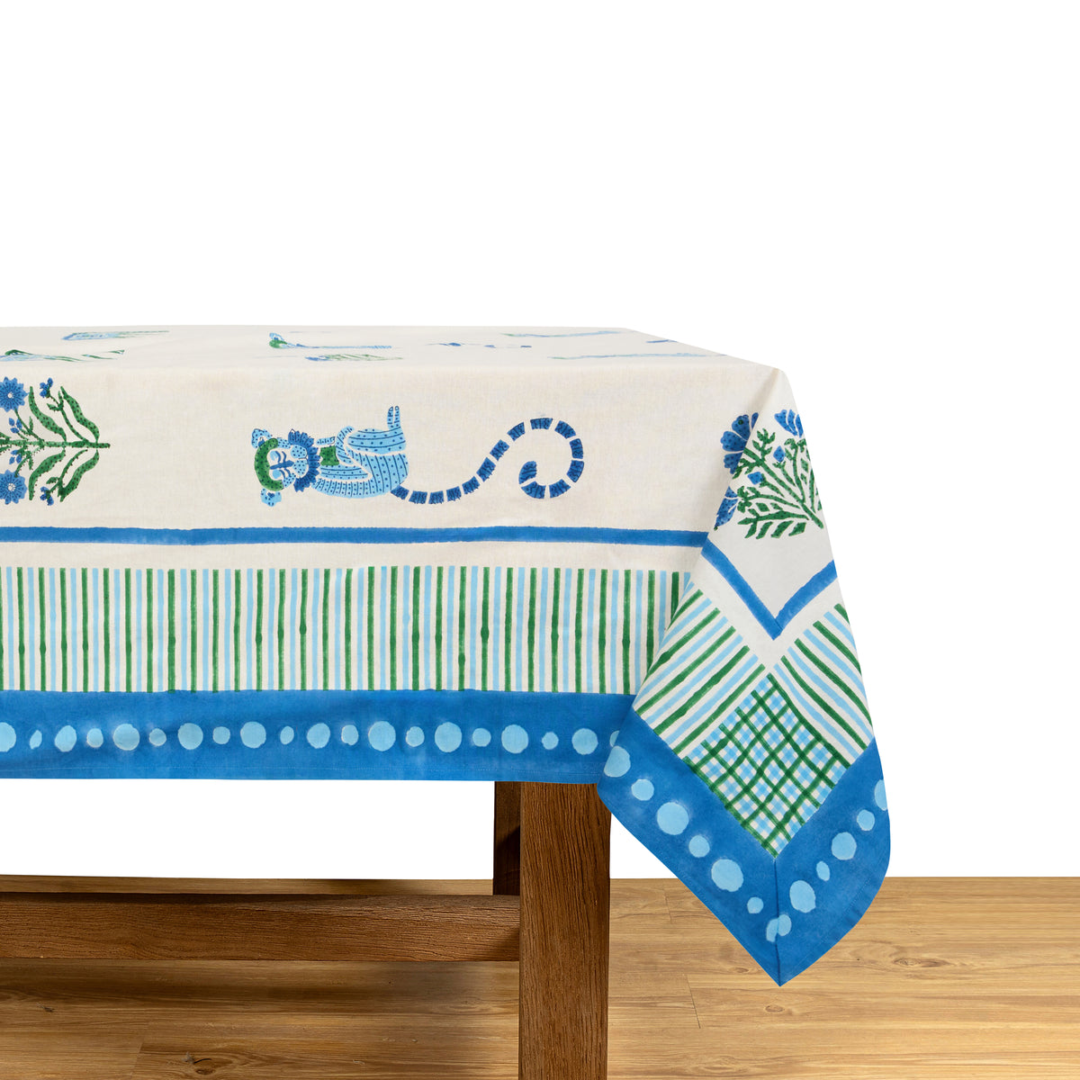 Menagerie Blue Tablecloth
