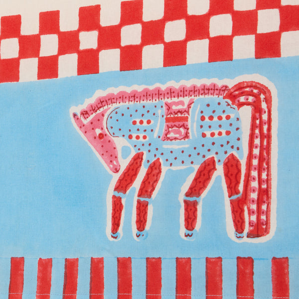 Cheval Nomade Pink & Blue Tablecloth
