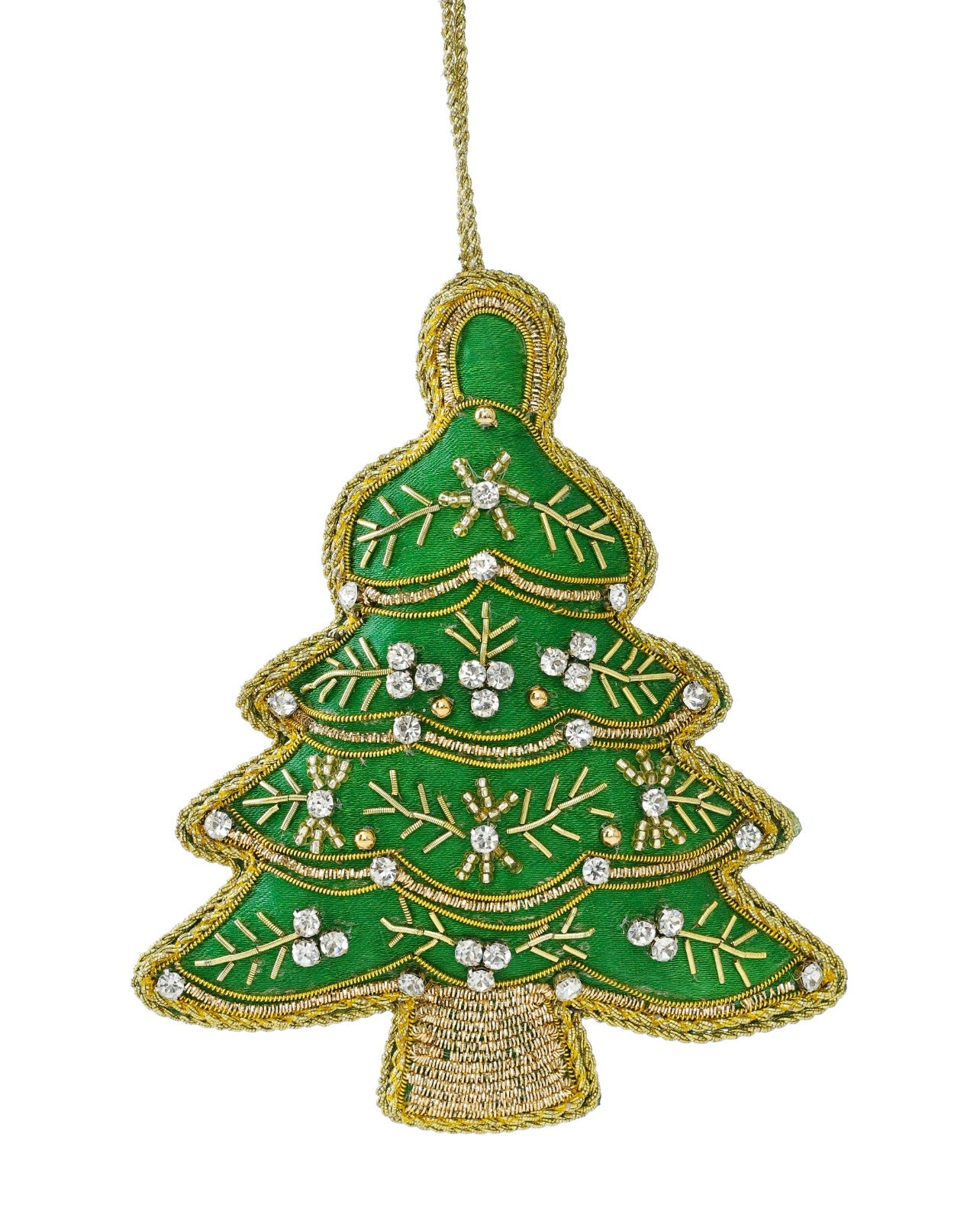 Pine Tree Christmas Hanging Hand-embroidered Ornament