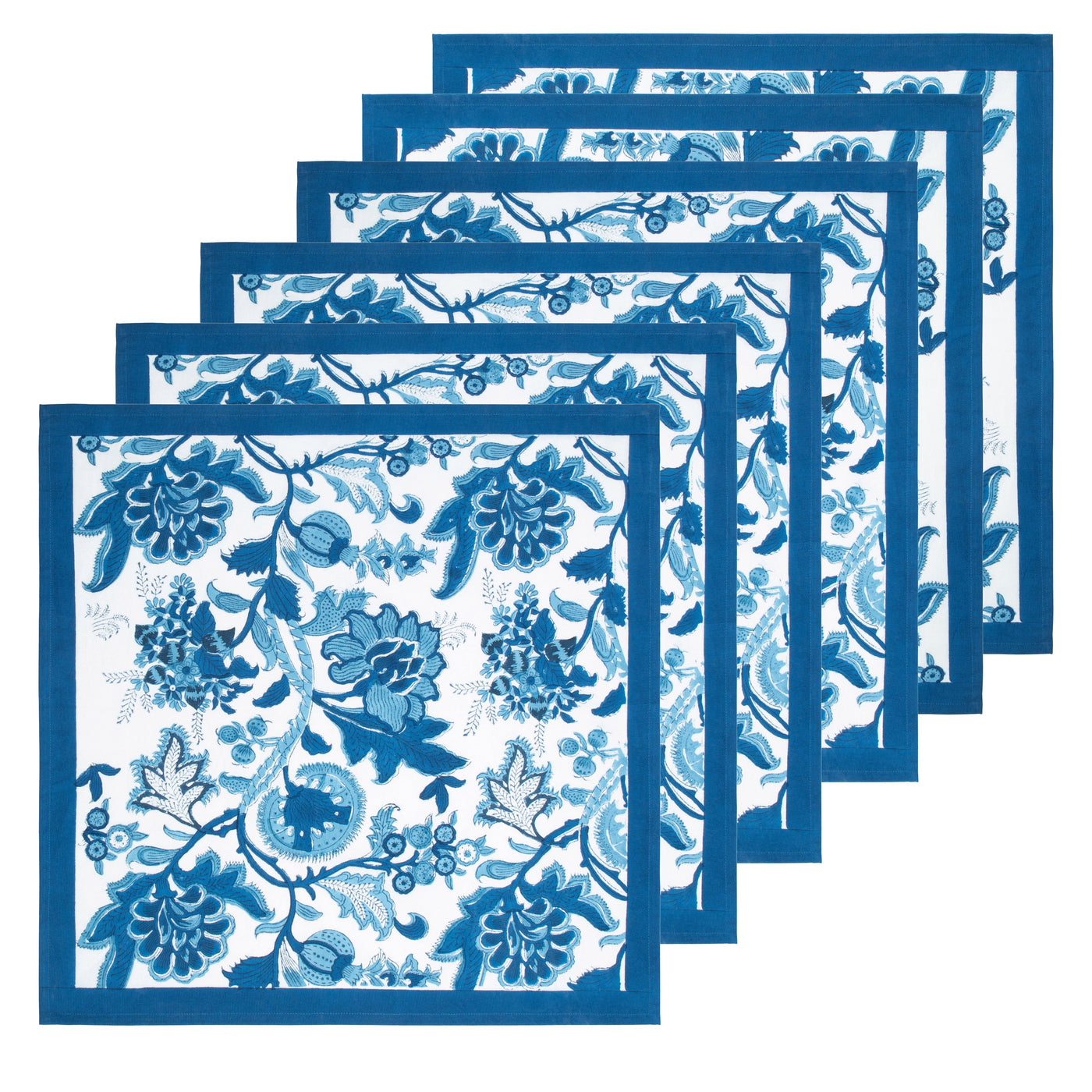 Coromandel Napkins Delft, Set of 6 – CouleurNature