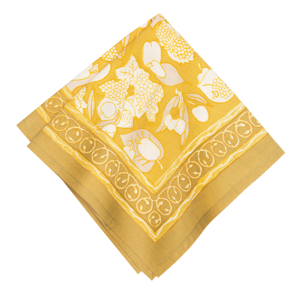 French Tablecloth Forest Harvest Grey & Mustard