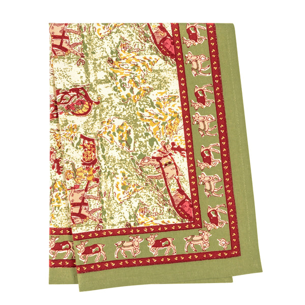 Renne Red & Green Tea Towels, Set of 3