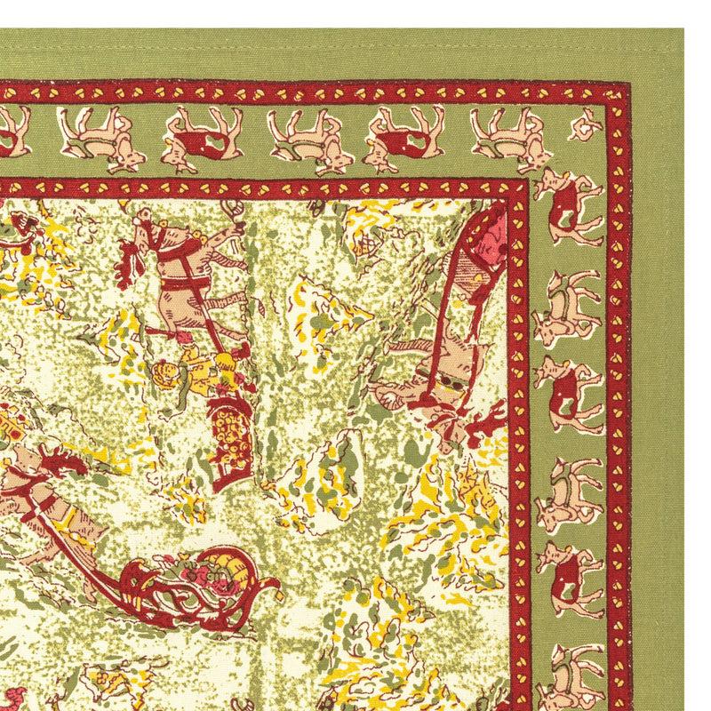 Renne Red & Green Tea Towels, Set of 3