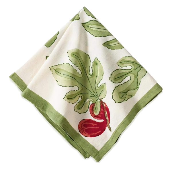 French Tablecloth Fig Red & Green