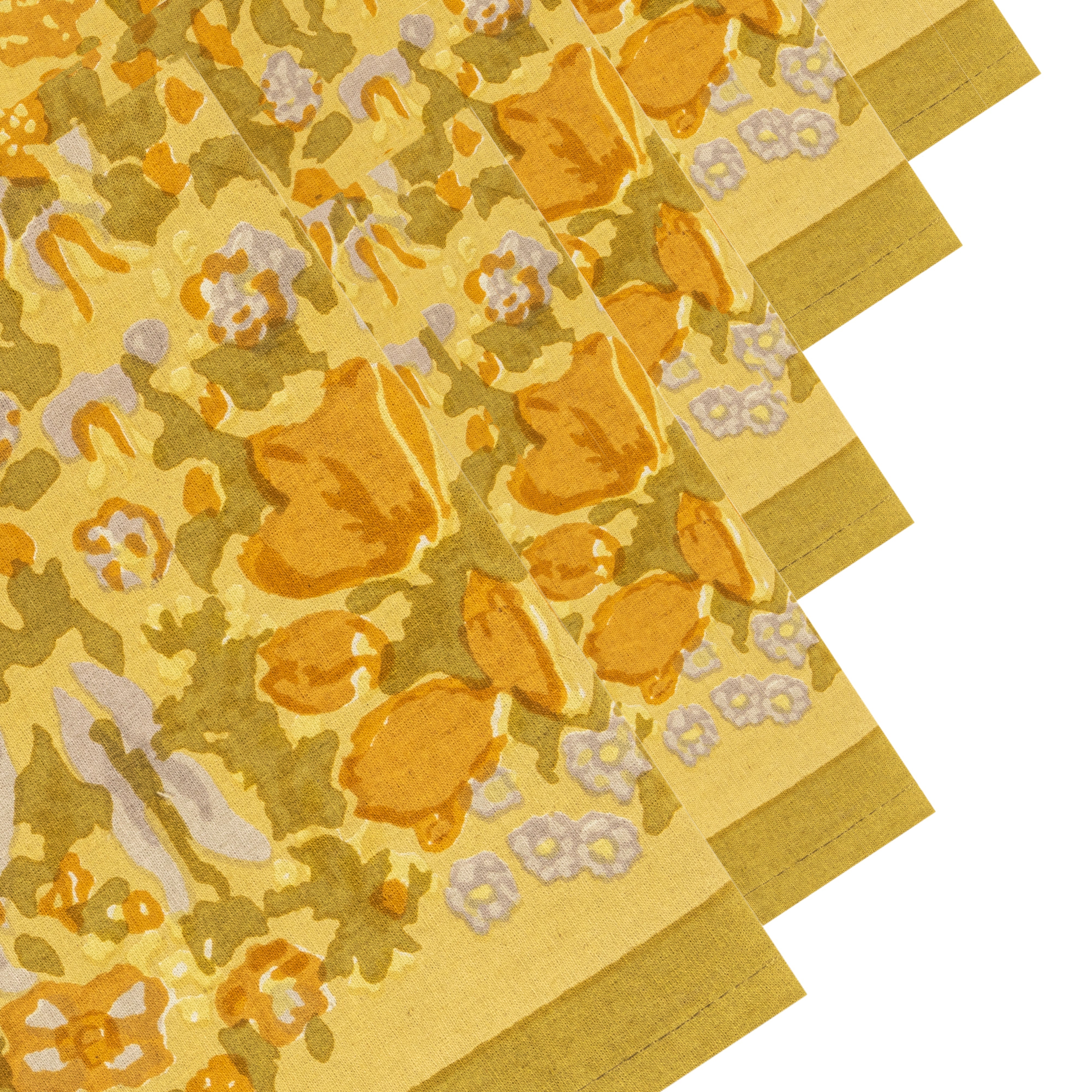 Jardin Napkins Mustard & Grey