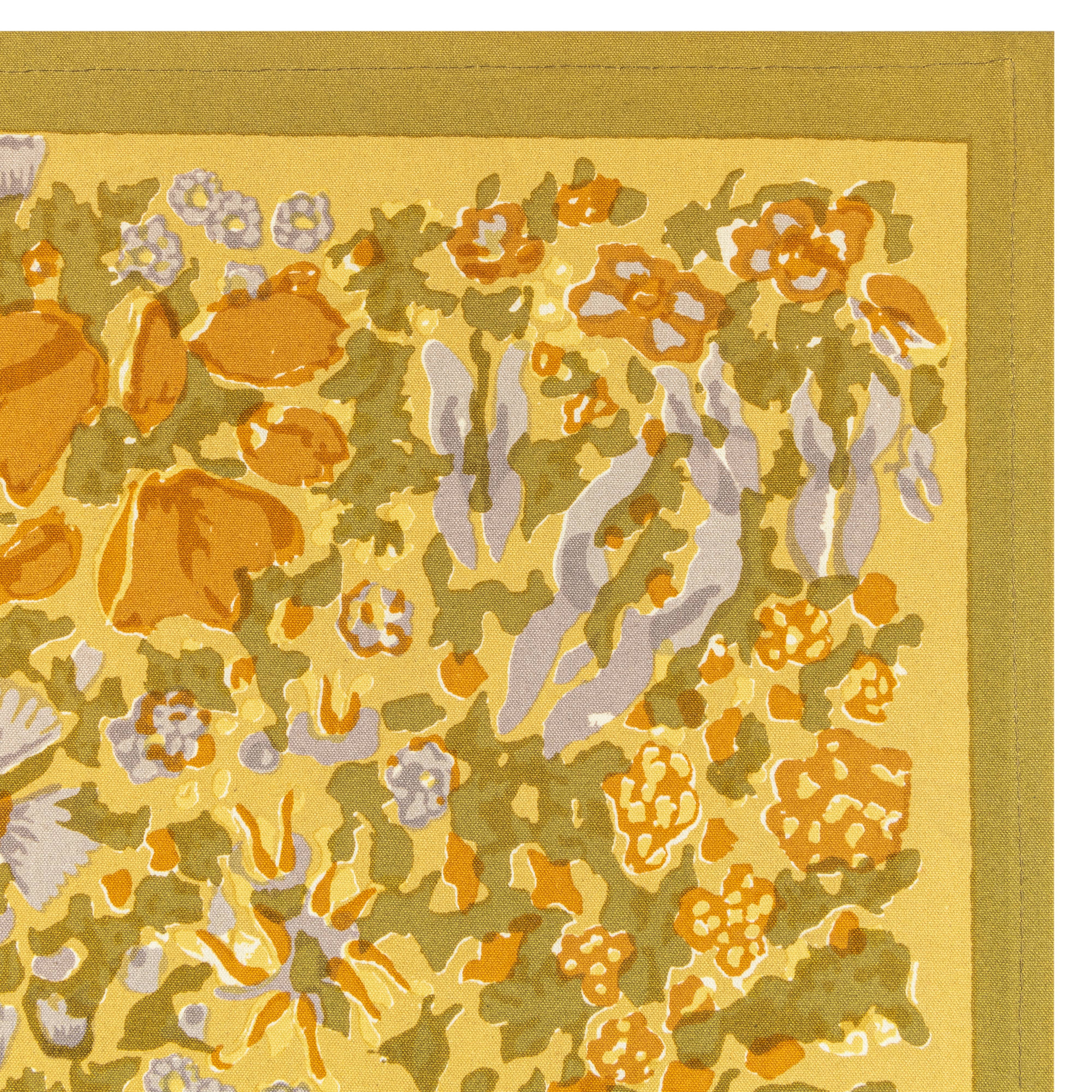 Jardin Placemats Mustard & Grey, Set of 6