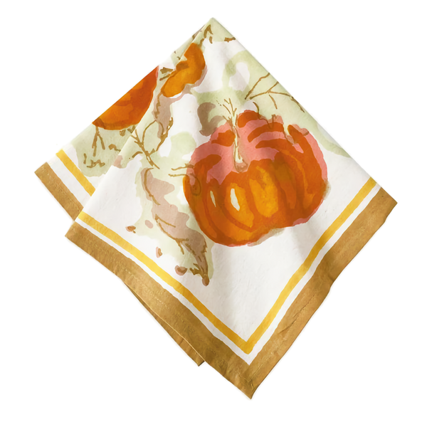 French Tablecloth Pumpkin Orange & Mustard