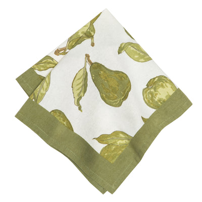 Orchard Pear Napkins Green, Set of 6
