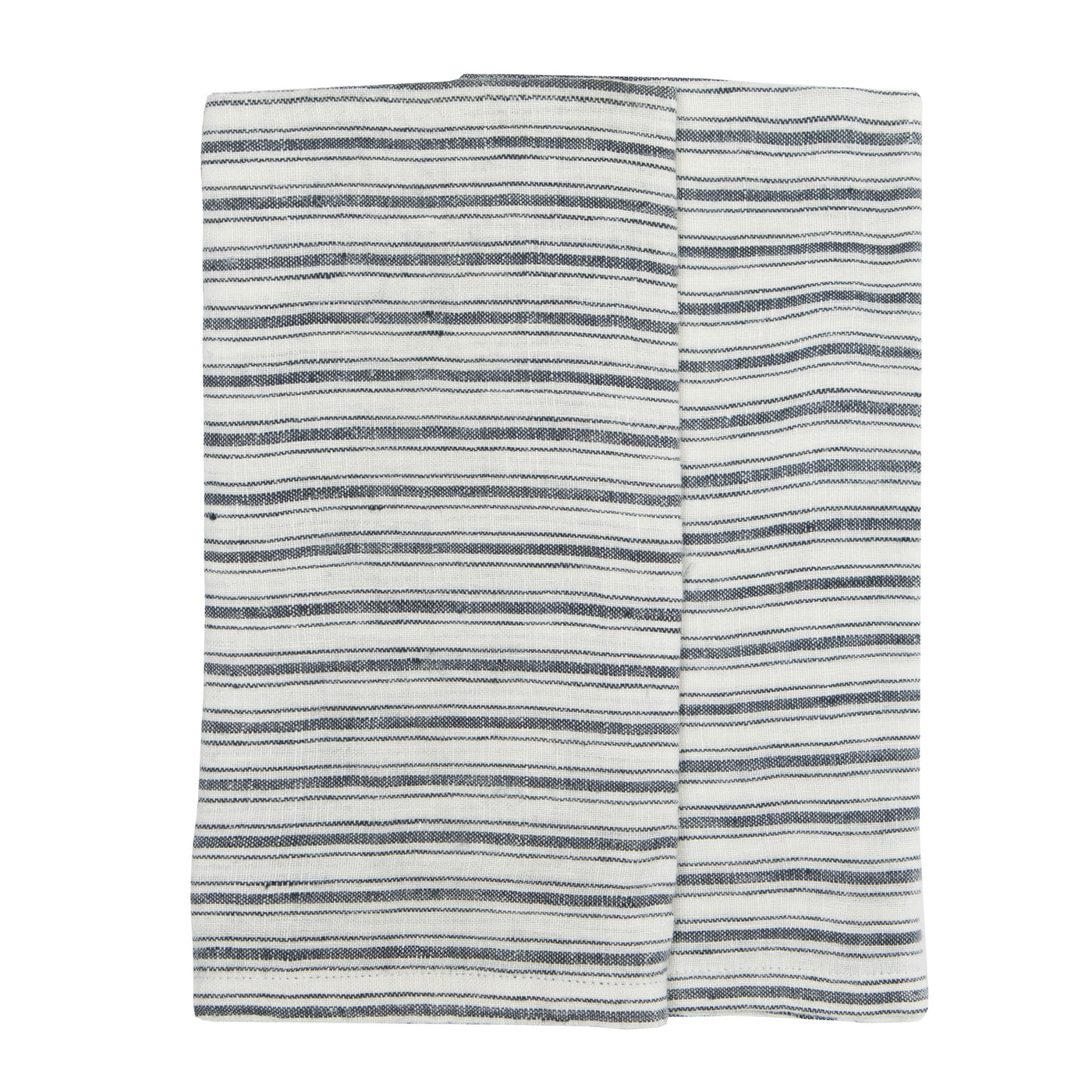 Black Stripe Linen Kitchen Towel