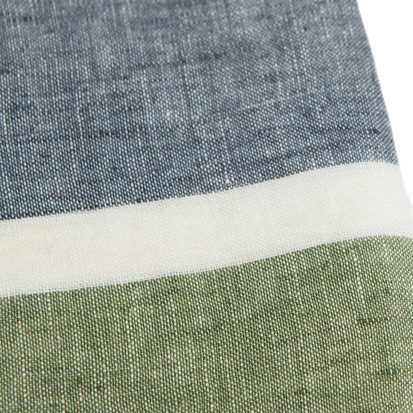 Bold Stripe Linen Evergreen Kitchen Towels - Set of 2
