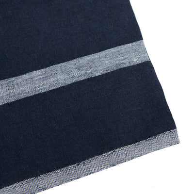 Laundered Linen Napkins Indigo & White, Set of 4