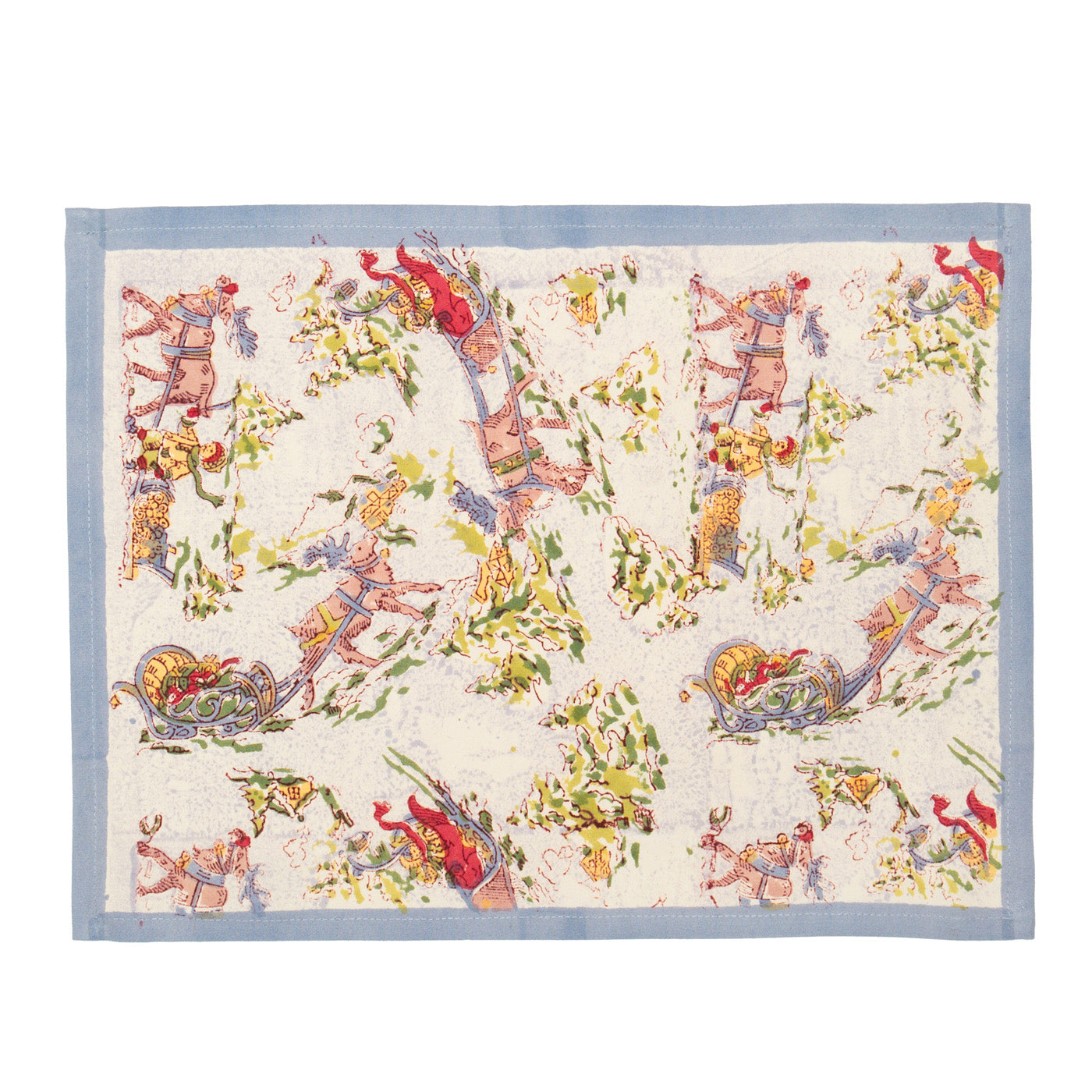 Renne Grey & Blue Placemats, Set of 6