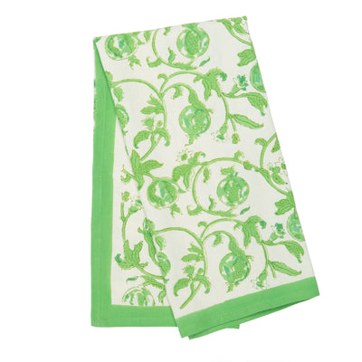 Granada Parrot Green Tea Towels, Set of 3
