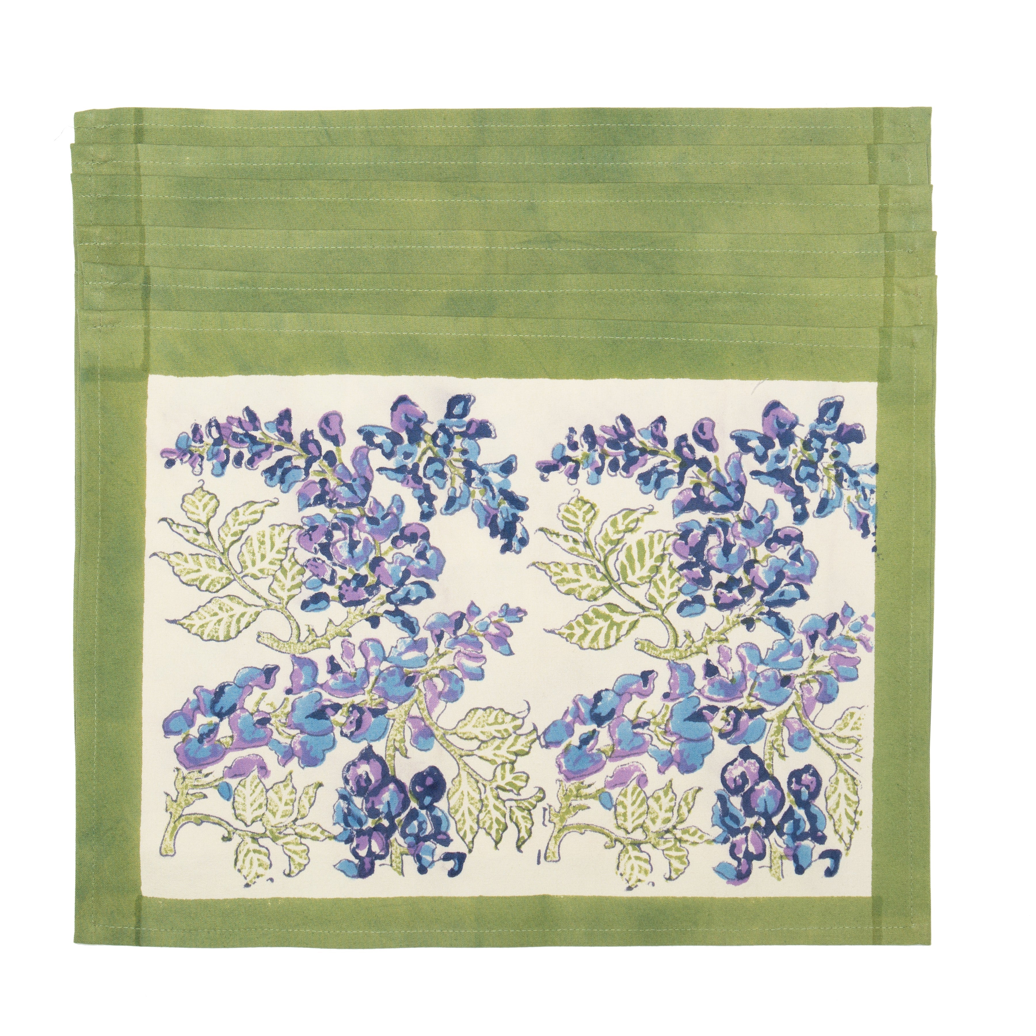 Wisteria Green & Blue Placemats, Set of 6