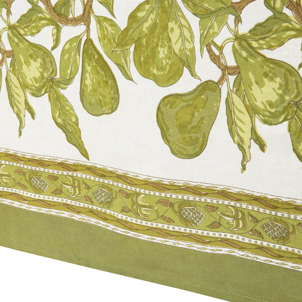 French Tablecloth Orchard Pear Green