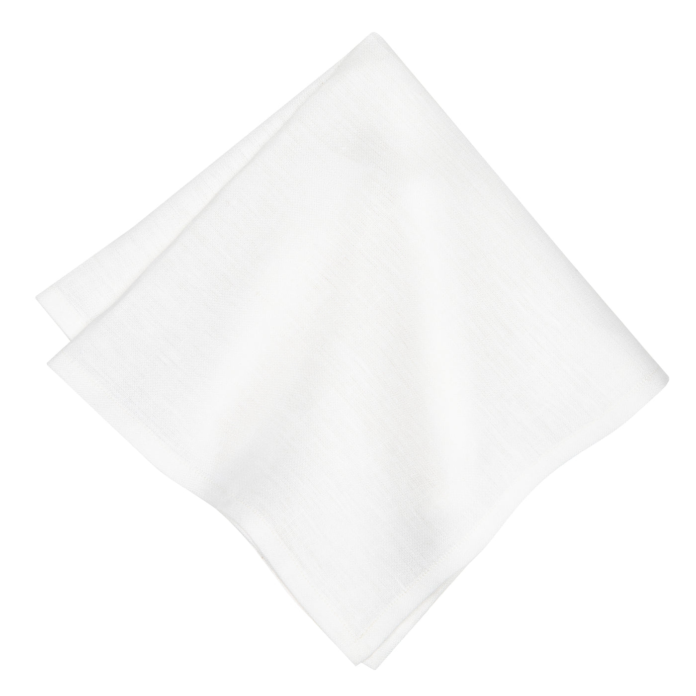Palma Handwoven Linen White Napkins 20x20 - Set of 4