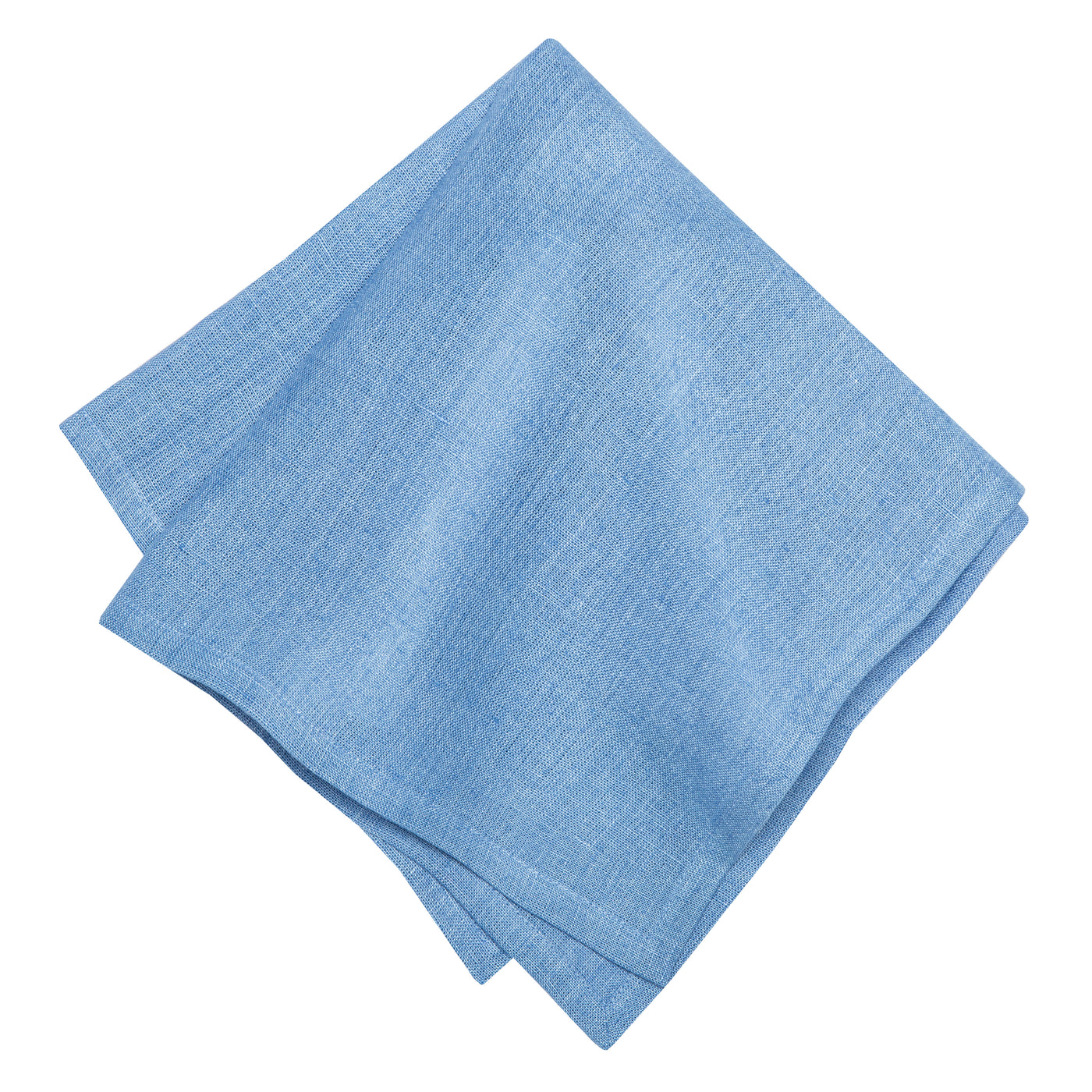 Palma Handwoven Linen Cornflower Blue Napkins 20x20 - Set of 4