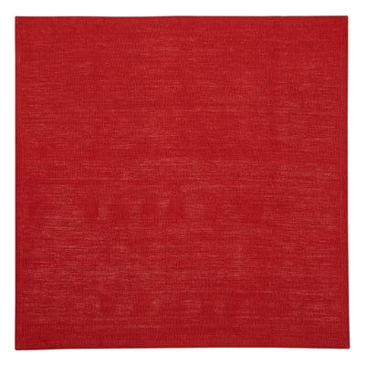 Palma Handwoven Linen Cherry Red Napkins 20x20 - Set of 4