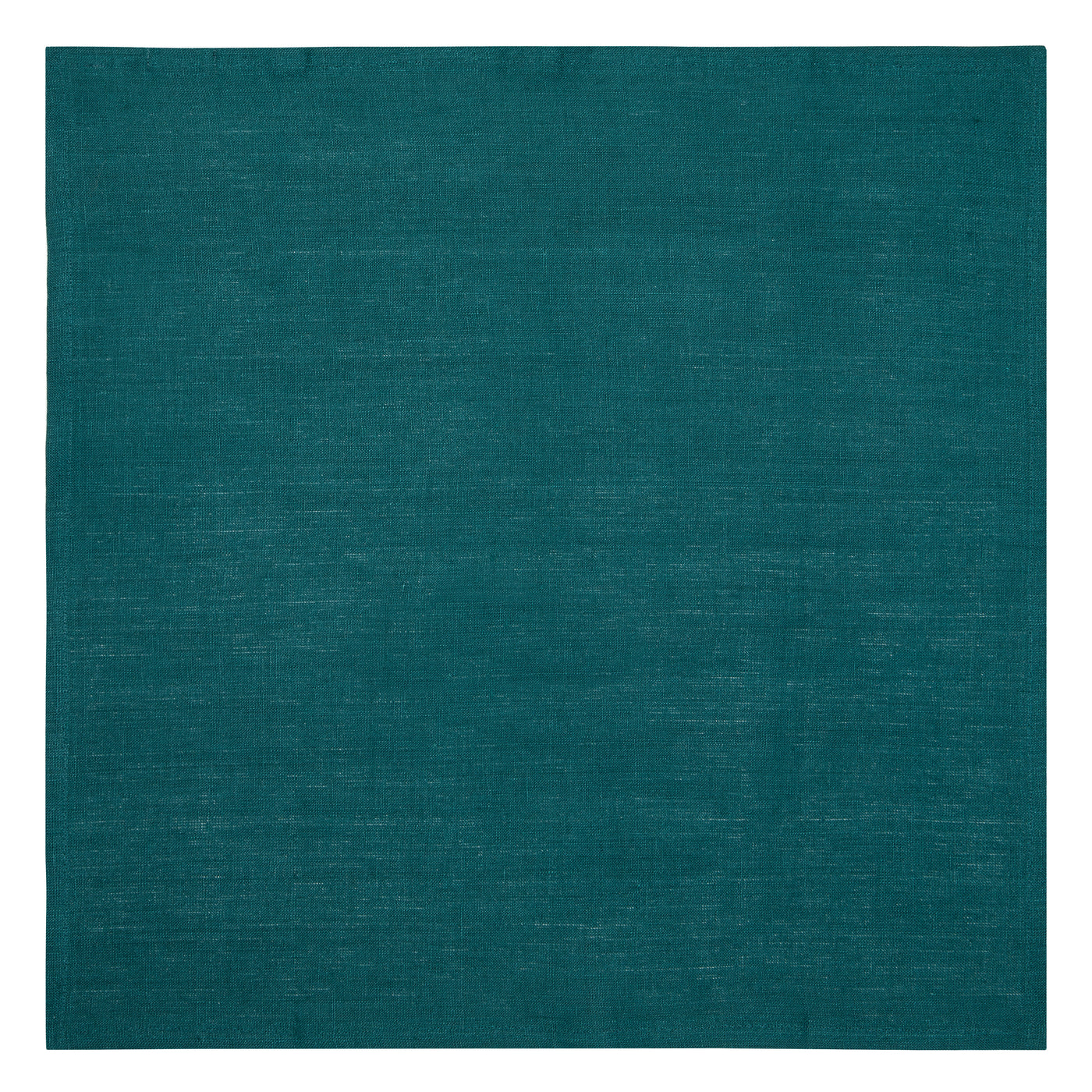 Palma Handwoven Linen Teal Blue Napkins 20x20 - Set of 4