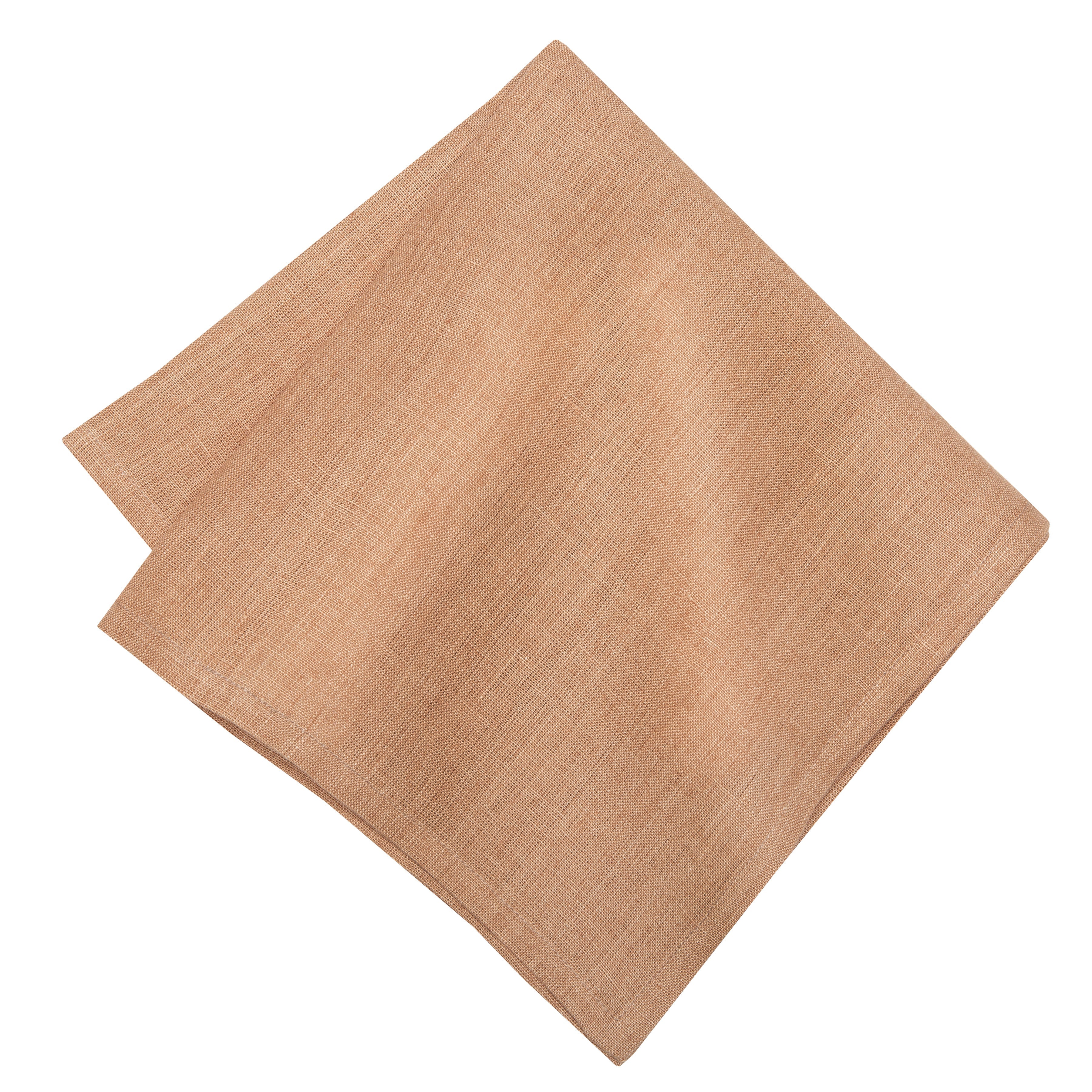 Palma Handwoven Linen Nude Peach Napkins 20x20 - Set of 4