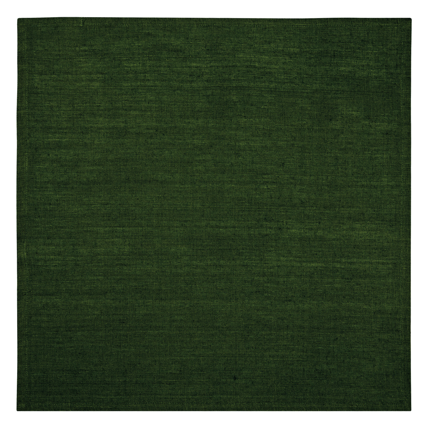 Palma Handwoven Linen Forest Green Napkins 20x20 - Set of 4