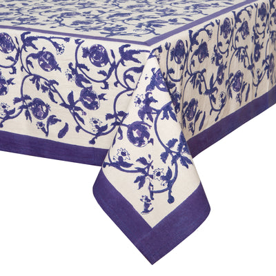 French Tablecloth Granada Violet Bleu