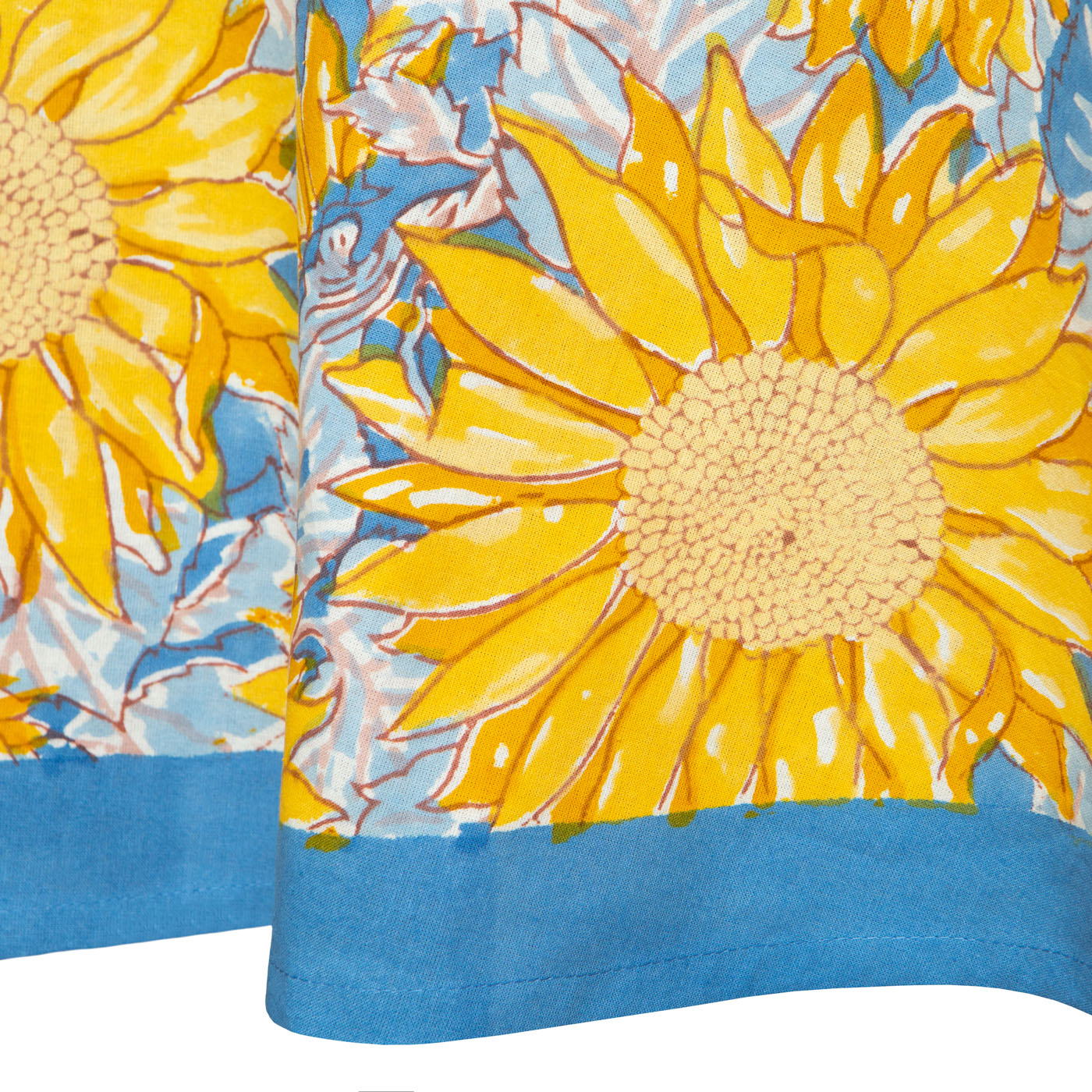 French Tablecloth Sunflower Yellow & Blue