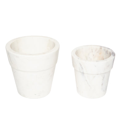 Small Marble Flower Pot