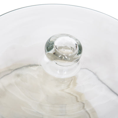 Marble Plate & Glass Dome
