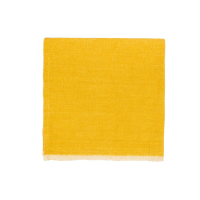 Chunky Linen Mustard Napkins, Set of 4