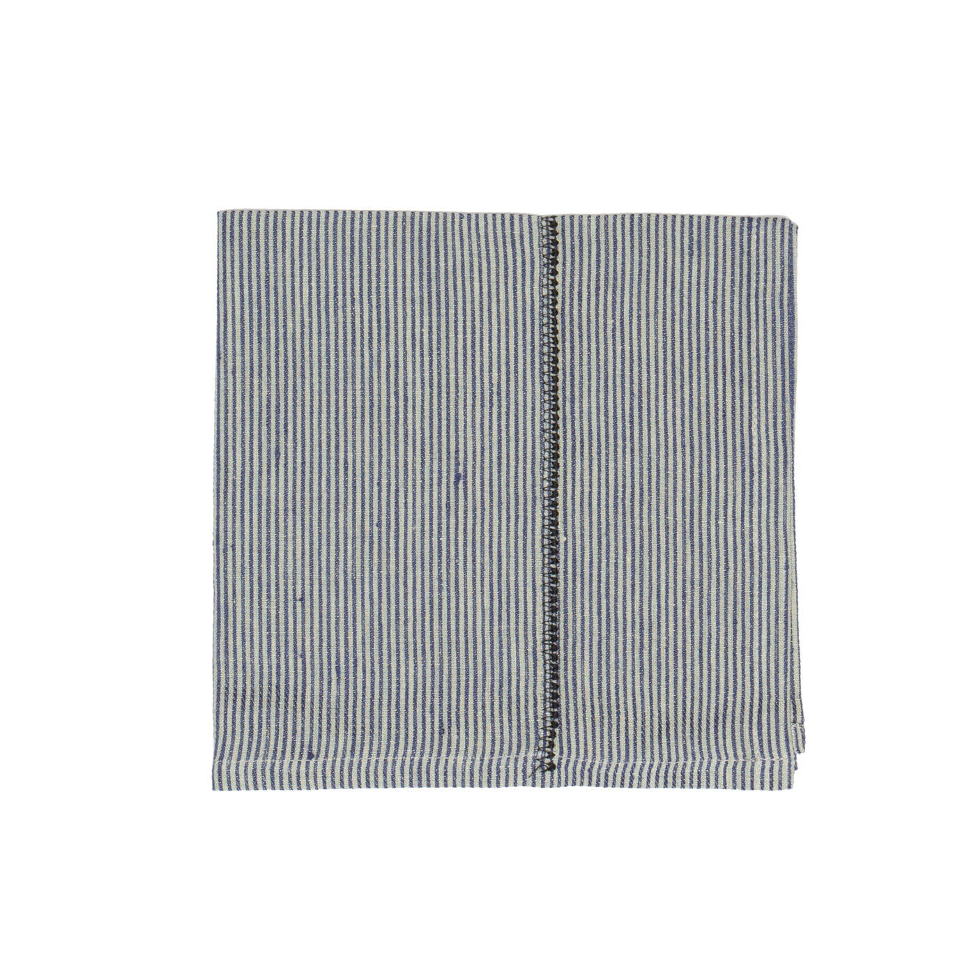 Linen Stitch Napkins Chambray Stripe, Set of 4