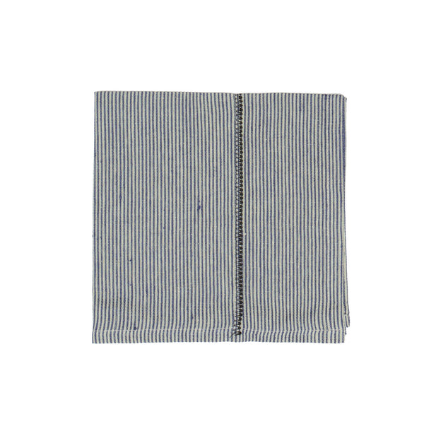 Linen Stitch Napkins Chambray Stripe, Set of 4