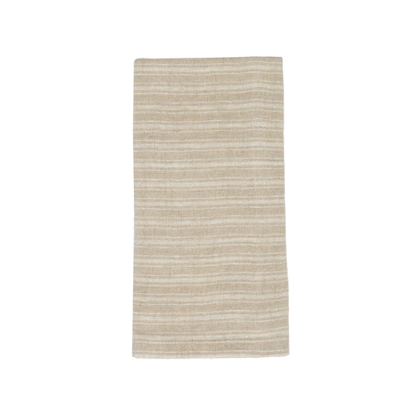 Boat Stripe Linen Kitchen Towels Natural & White, Set of 2